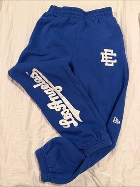 Eric Emanuel New Era Royal Blue Los Angeles Script Joggers